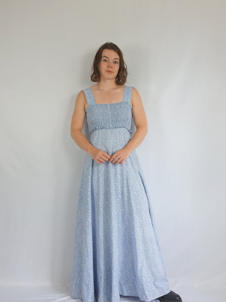 Laura Ashley Smocked Maxi Dress - S