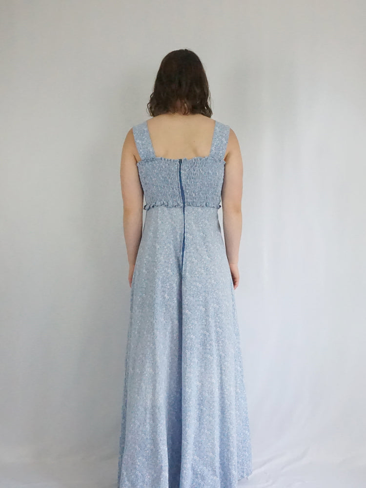 Laura Ashley Smocked Maxi Dress - S