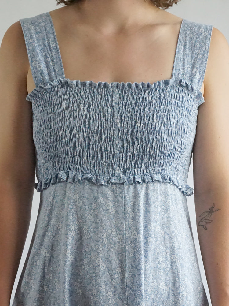 Laura Ashley Smocked Maxi Dress - S