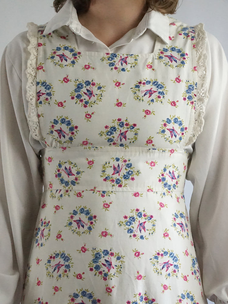 Spinney Butterfly Patterned Pinafore Dress - S