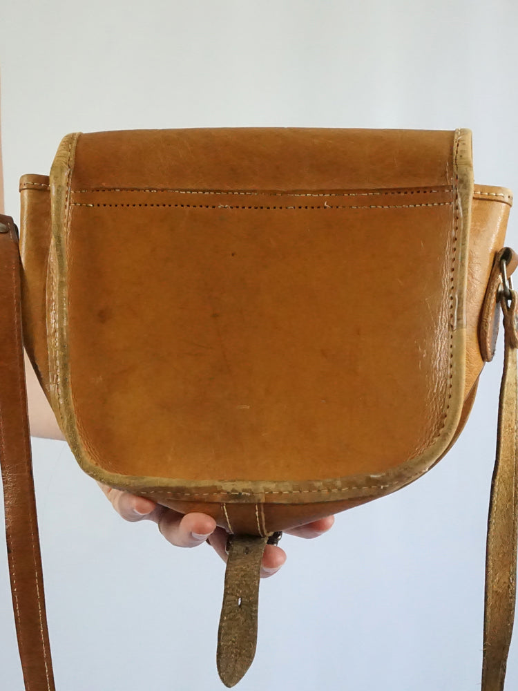 Tan Leather Shoulder Bag