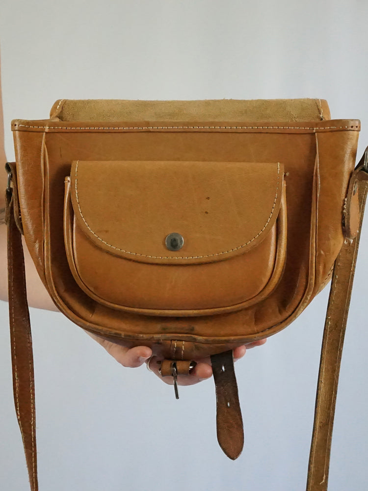 Tan Leather Shoulder Bag