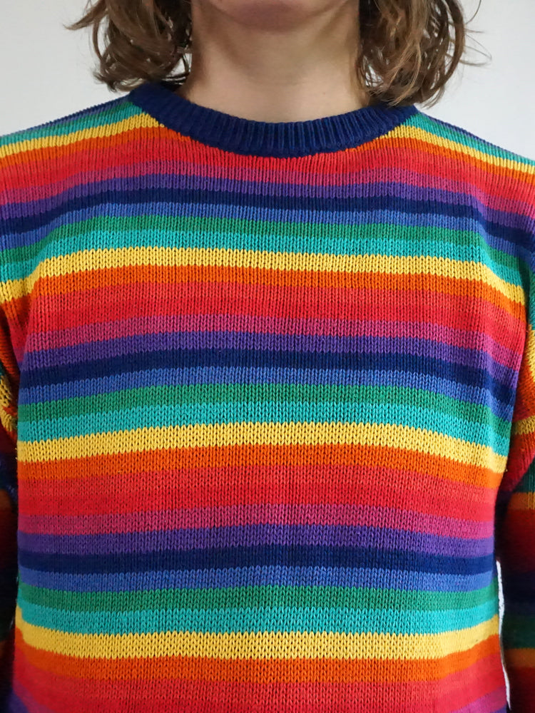 Rainbow Cotton Jumper - M