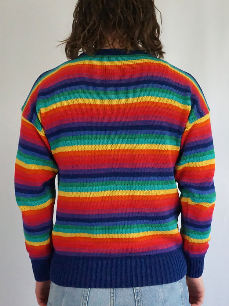 Rainbow Cotton Jumper - M