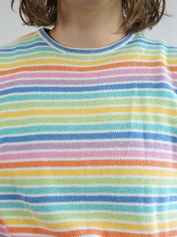 Multicolour Striped Vest - L