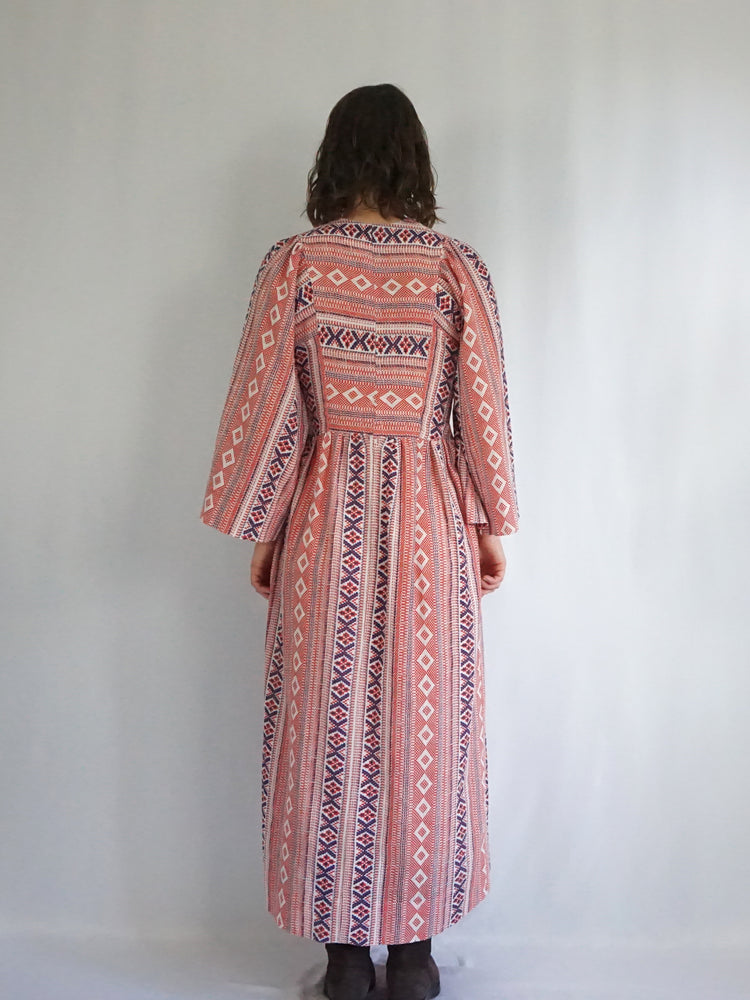 Funky Patterned Tie Dress - XS/S