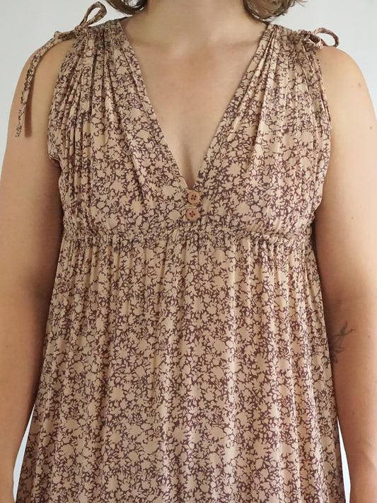 Ditsy Floral Tiered Summer Dress - S