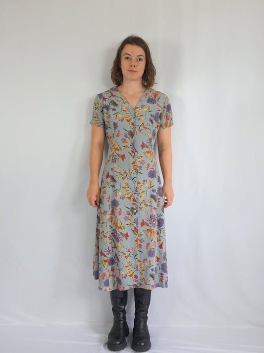 Monsoon Floral Casual Dress - M