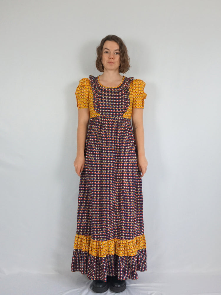 Strawberry Patterned Maxi Dress - S