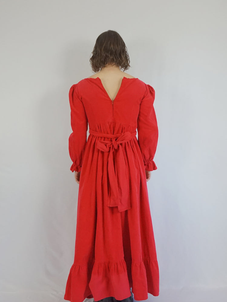 Laura Ashley Chunky Corduroy Maxi Dress - S