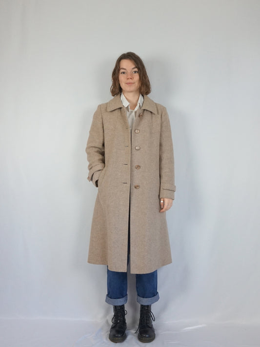 Sand Brown Trench Coat - S