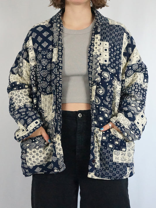 Phool Patchwork Quilted Jacket - XL