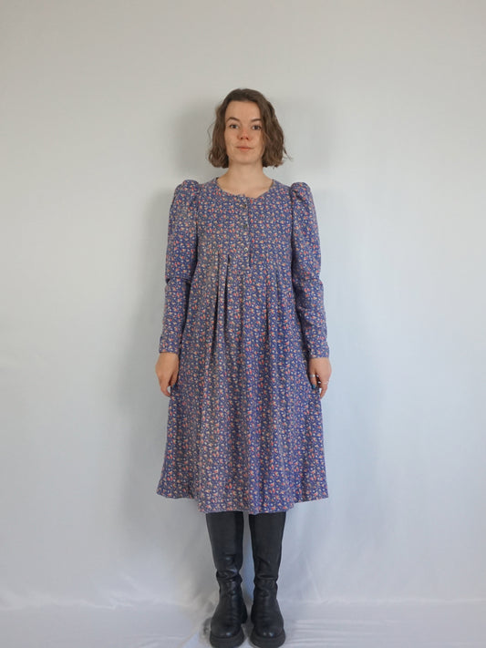 Laura Ashley Puff Sleeve Dress - S