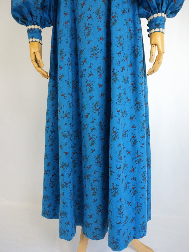 Balloon Sleeve Maxi Dress - XS