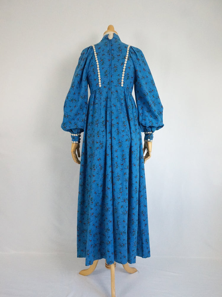 Balloon Sleeve Maxi Dress - XS
