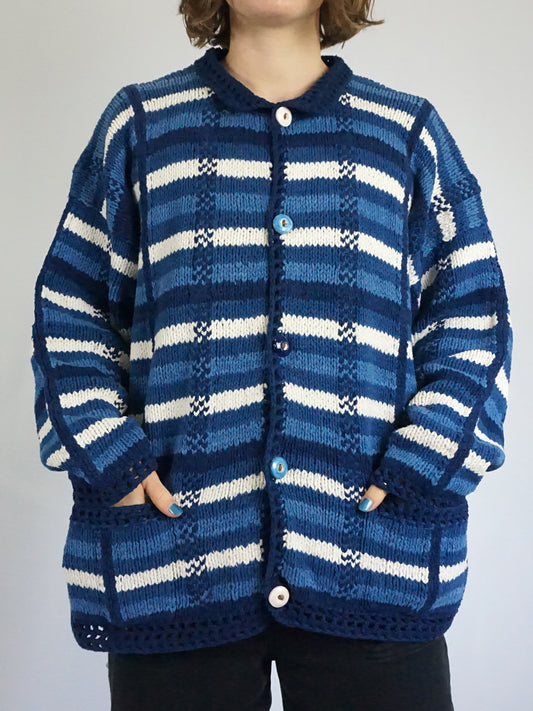 Amano Chunky Cotton Cardigan - XL