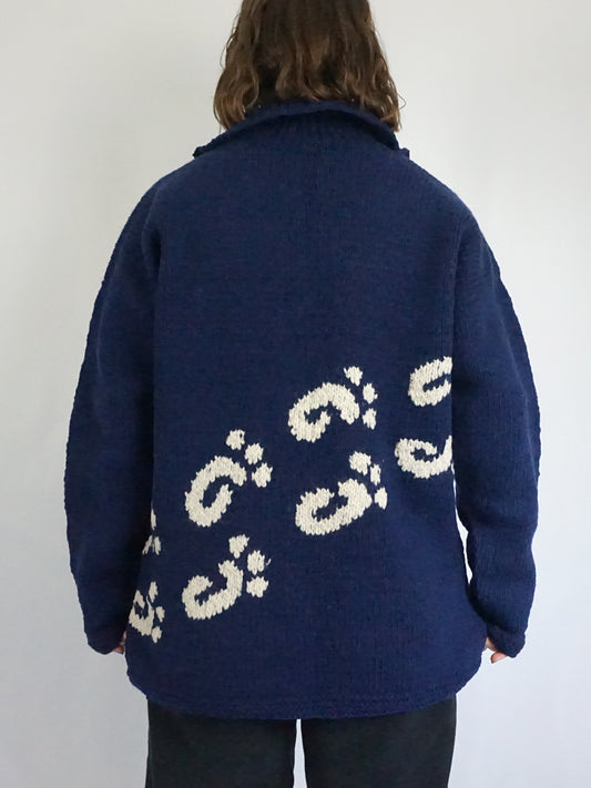 Pachamama Footprint Jumper - XL