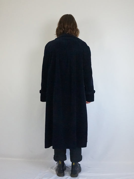 Chunky Corduroy Trench Coat - L