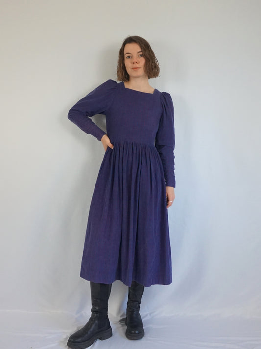 Laura Ashley Pinstripe Corduroy Dress - S