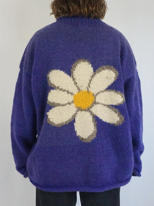 Purple Pachamama Daisy Jumper - XL