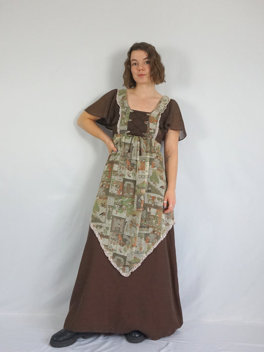 Richard Shops Corset Maxi Dress - M