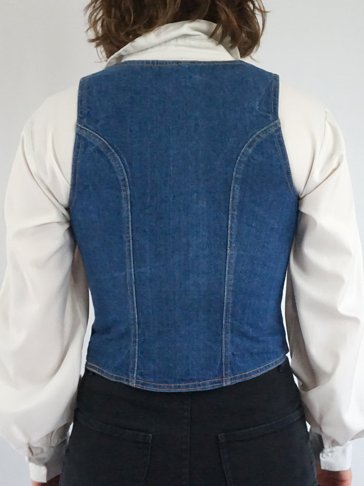 70s Falmer Denim Vest - XS
