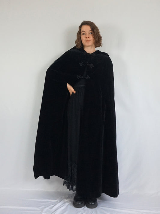 Laura Ashley Velvet Cape - One Size