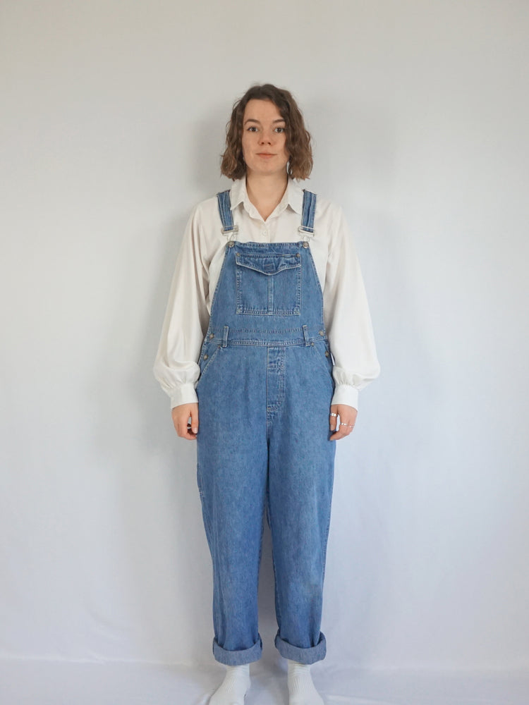 Denim Straight Leg Dungarees - M/L