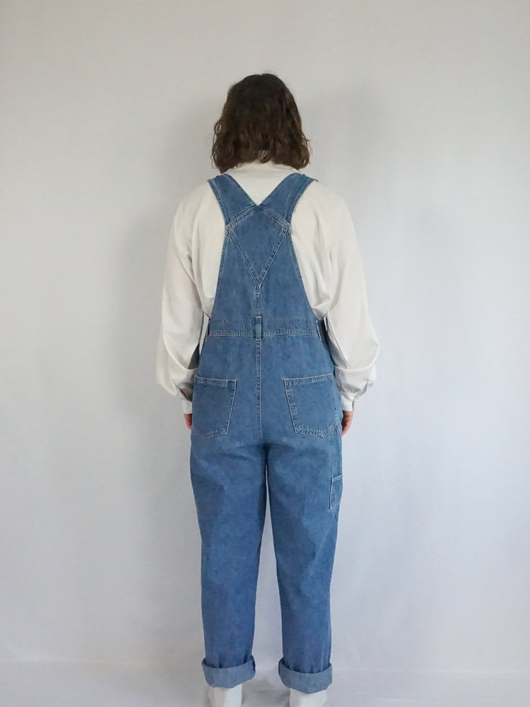 Denim Straight Leg Dungarees - M/L