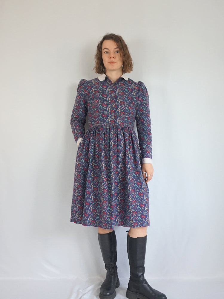 Laura Ashley Floral Collared Dress - S