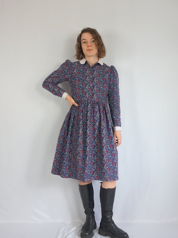 Laura Ashley Floral Collared Dress - S