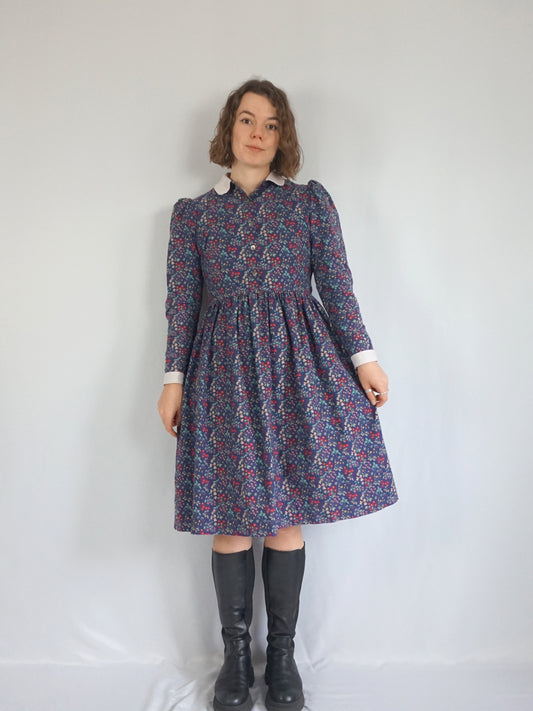 Laura Ashley Floral Collared Dress - S