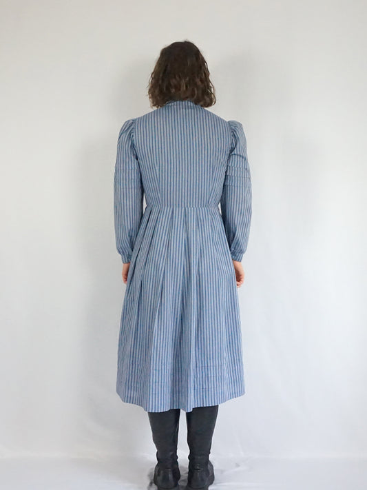 Marion Donaldson Striped Puff Sleeve Dress - S/M