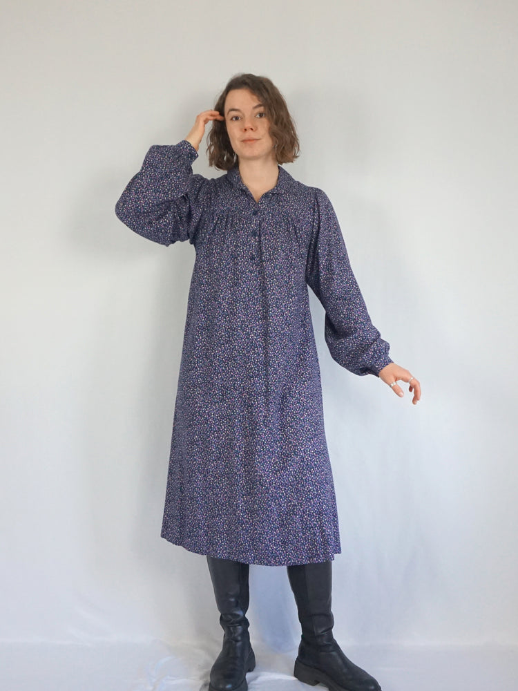 Ditsy Floral Smock Dress - M