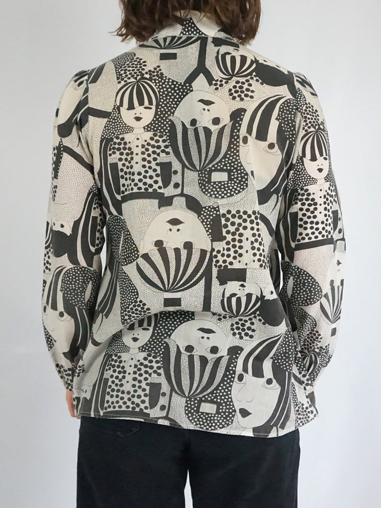 Novelty Dogear Smock Shirt - S