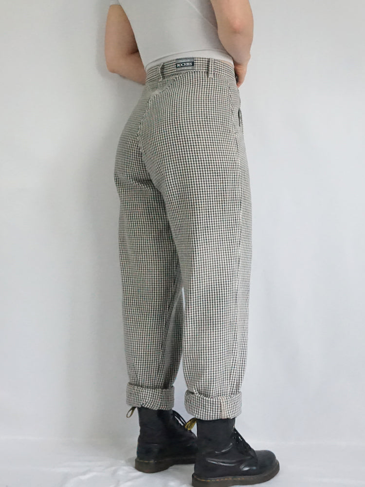 Rocky Mountain Houndstooth Mum Jeans - 29"
