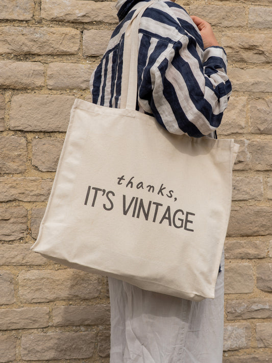 Thanks, It's Vintage Tote Bag