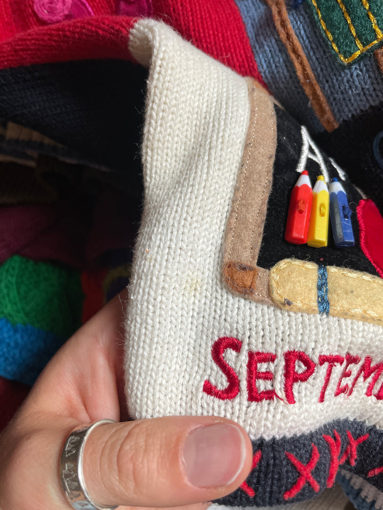 90s Months of the Year Cardigan - M