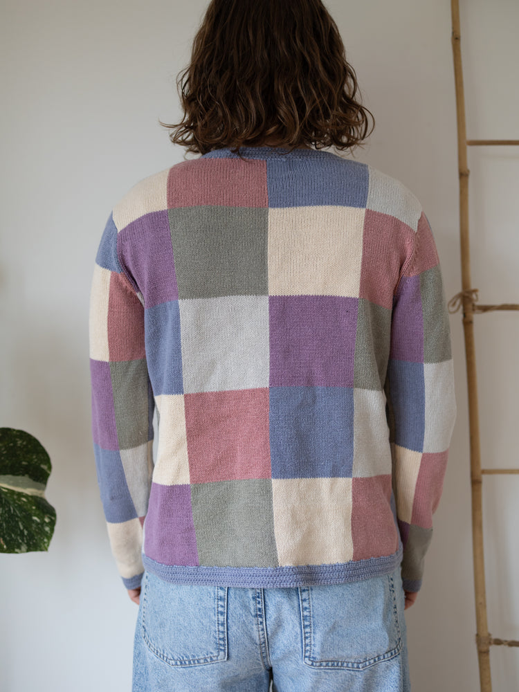 90s Orvis Pastel Patchwork Jumper - S