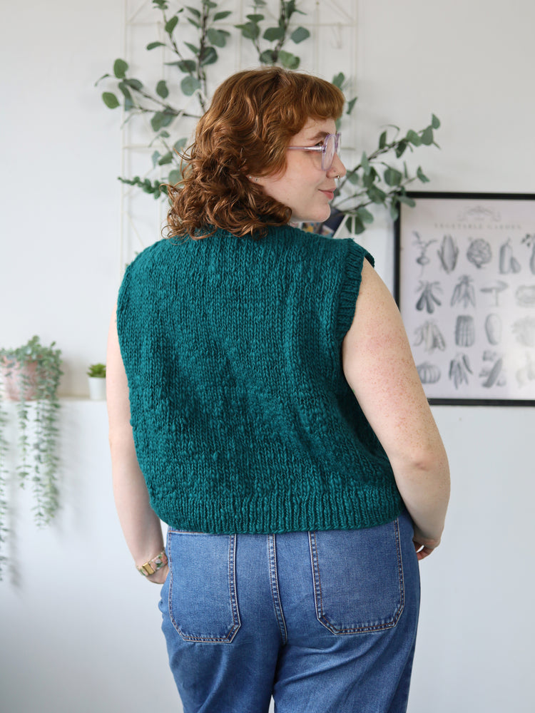 The Forest Green Vest - L