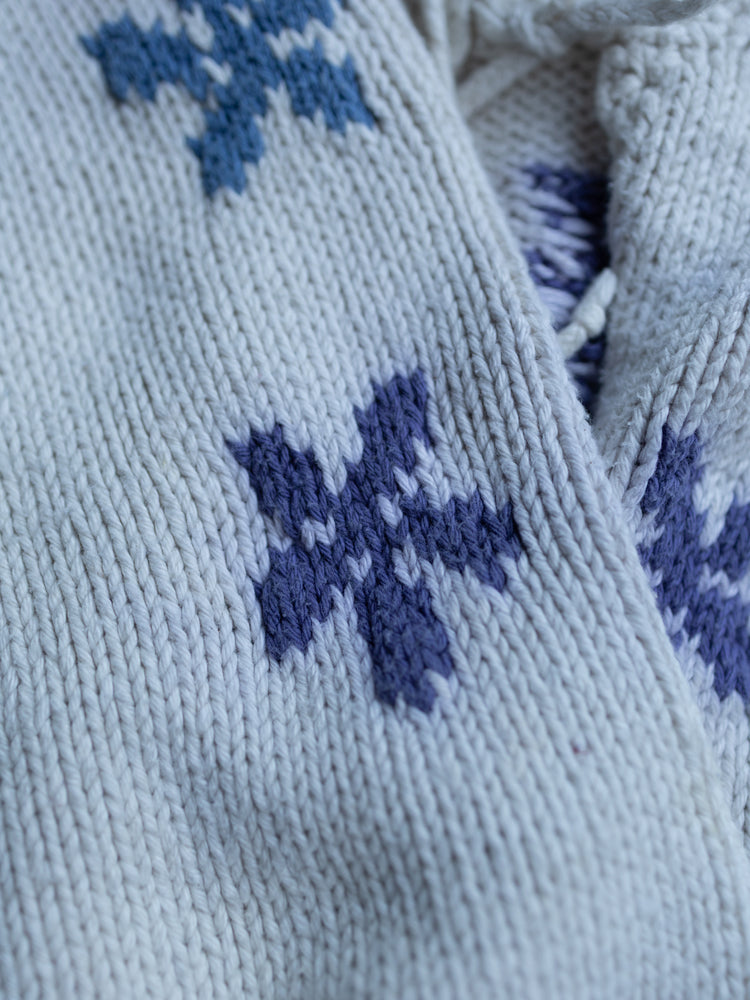 90s Pachamama Floral Tie Neck Cardigan - M