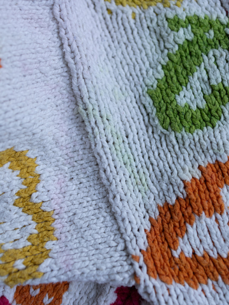 90s Amano Colourful Heart Cardigan - XL