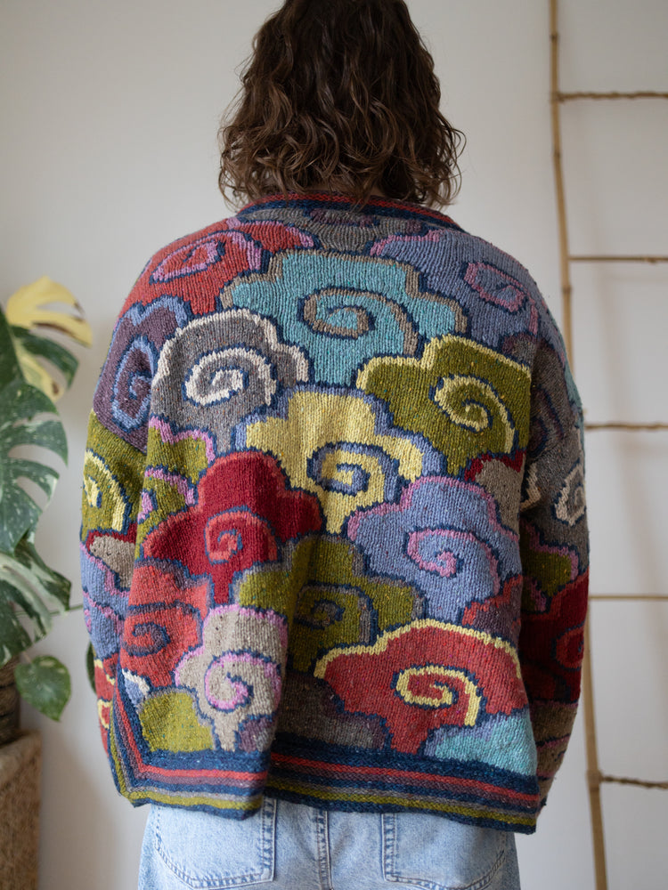 80s Kaffe Fassett Cloud Cardigan - XL