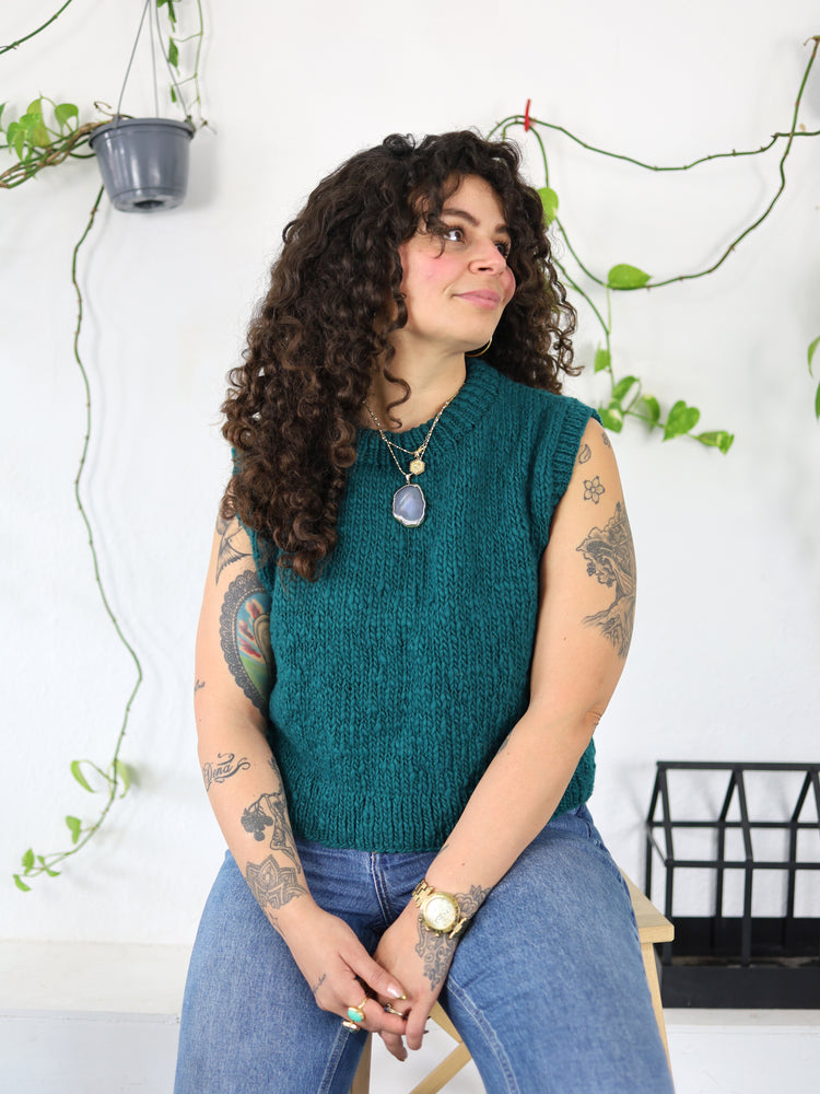 The Forest Green Vest - L