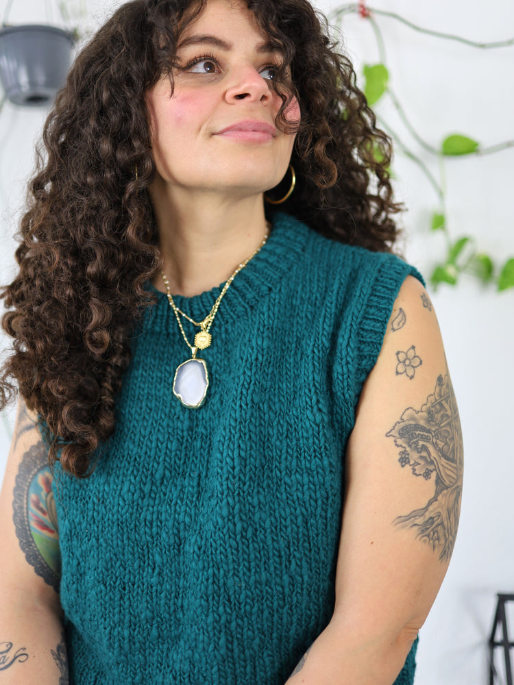 The Forest Green Vest - L