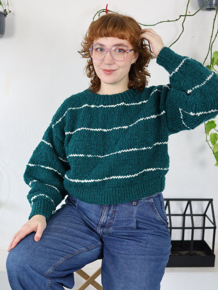 The Balloon Sleeve Jumper - L