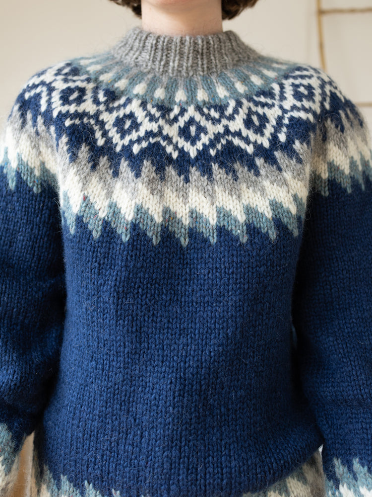 Navy Fair Isle Jumper - S/M