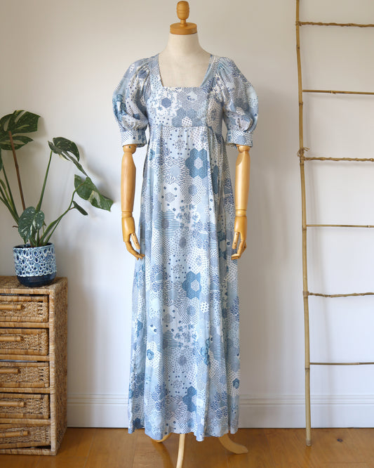 Honeycomb Print Maxi Dress - XS