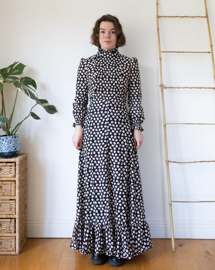 Black and White Prairie Dress - S