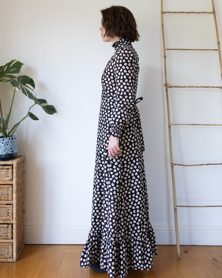 Black and White Prairie Dress - S